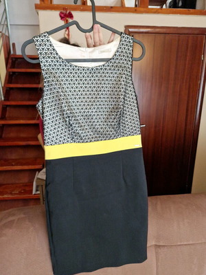 Fracomina pencil dress new with patterns multicolor size S