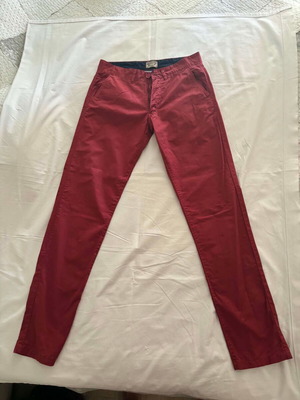 Frankie Denim men's pants, red, slim fit