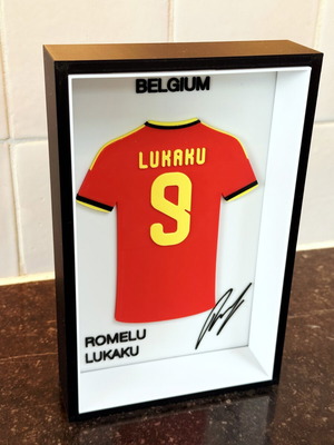 Romelu Lukaku Belgium FC logo collectible, like new
