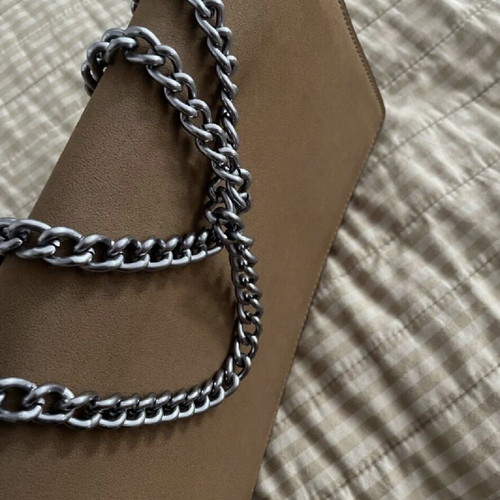 Dionysus shoulder bag used, brown tan leather