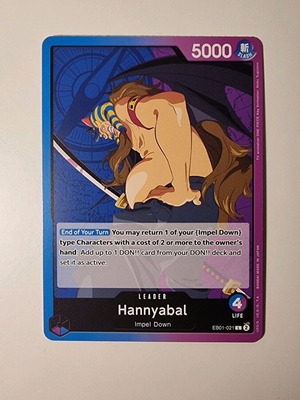 Κάρτα Hannyabal One Piece Card Game EB01-021 Leader