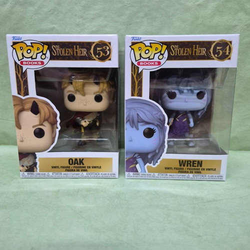 Funko POP! Books The Stolen Heir Oak 53 & Wren 54 Vinyl Figures Set of 2