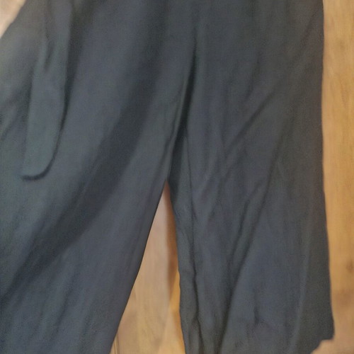 Women's zip culottes black one size new