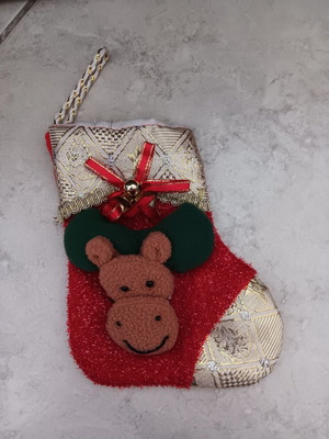 Christmas decorative stocking like new