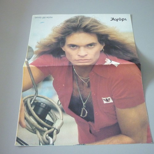 David Lee Roth Tommy Howell double collectible poster used