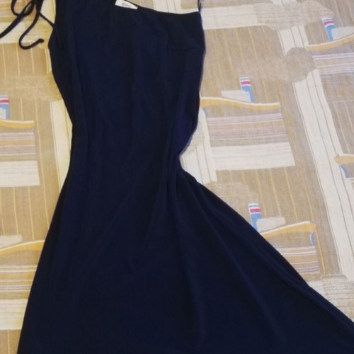 One-shoulder dress blue new, unworn