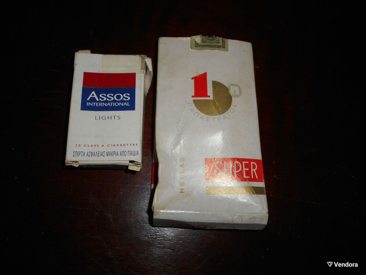 assos cigarettes Assos Super cigarettes and empty matchbox… - € 5,00