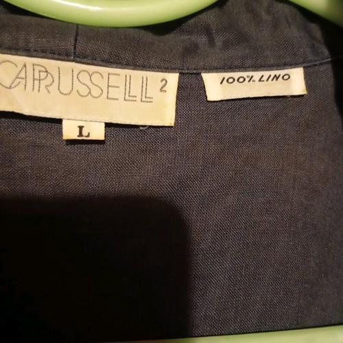 Women's linen shirt like new, blue, size L