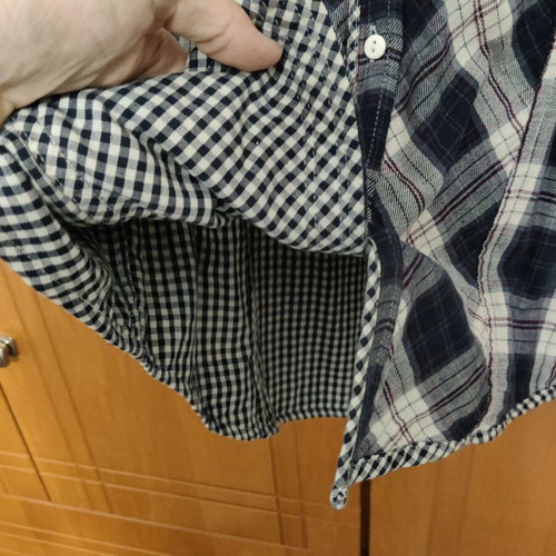 Pepe Jeans checked shirt used, size medium, blue