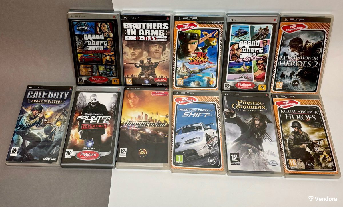 11 PSP GAMES ΠΑΚΕΤΟ - € 68,00 - Vendora