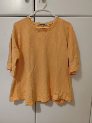Zara φούτερ κοντομάνικο oversized, μέγεθος S