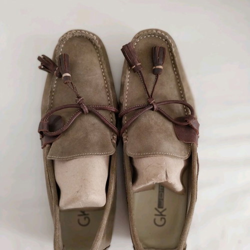 Gianna Kazakou suede moccasins like new, soft and barely worn