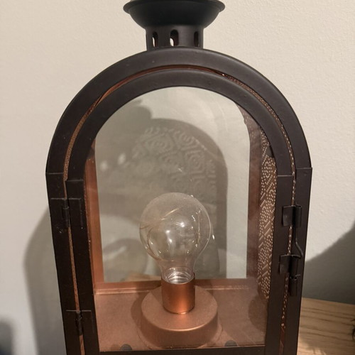 Vintage lantern table lamp