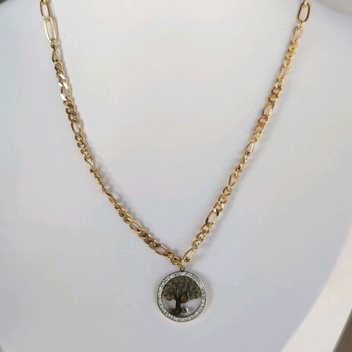 Steel Necklace New, Gold and Silver Color