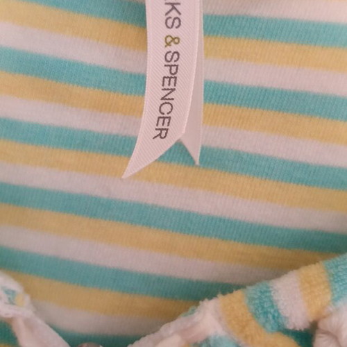 Women's hoodie Marks and Spencer striped, like new, short sleeve