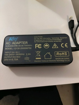 KFD Q130 power adapter used for Lenovo laptop 130Watt