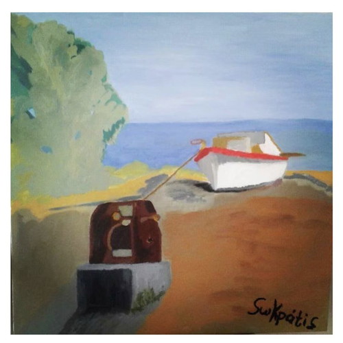 Varka Original Oil Painting by Swkpatis New