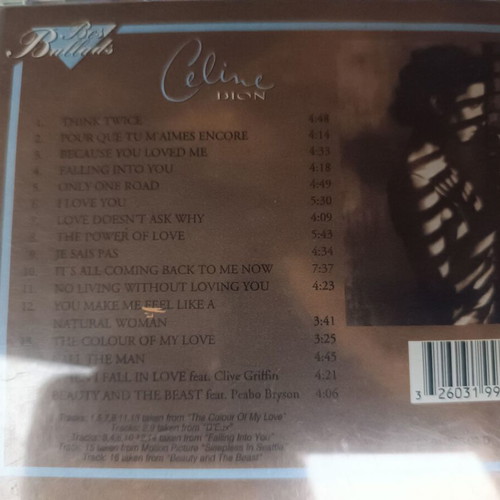 Celine Dion Best Ballads CD like new, pop