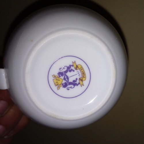 Coffee or tea cups set of 6 porcelain with subtle design new