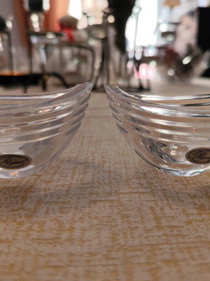 Rogaska crystal oval bowls pack like new
