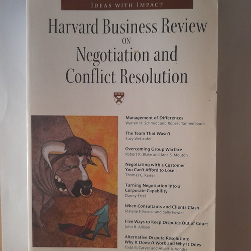 Harvard Business Review on Negotiation and Conflict Resolution used
