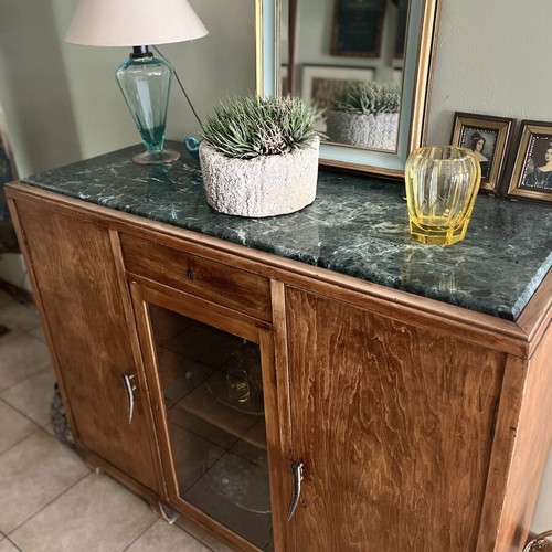 Art Deco buffet with marble top used