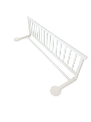 Combelle wooden white baby bed safety rail like new