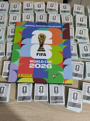 Αυτοκόλλητα Panini Παγκοσμίου Κυπέλλου 2026 καινούργια, 970 από 980 με σκληρό άλμπουμ