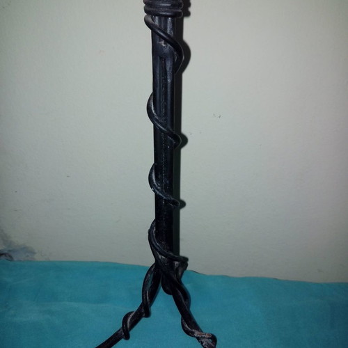 Metal candlestick used with unique design