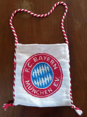 Vintage wool Bayern Munich bag used, 1990s