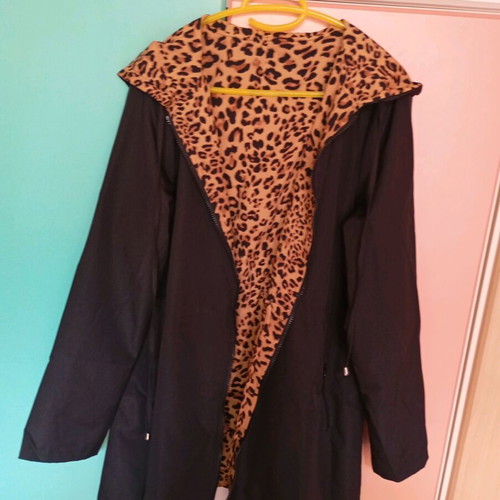 Jacket leopard and black spring new XL