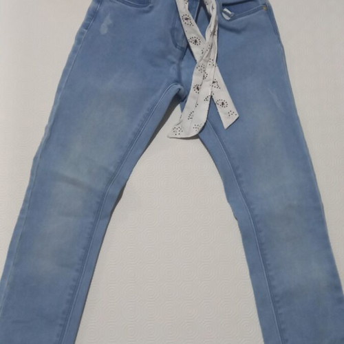 Orchestra No.8 denim pants like new for 8 years with adjustable waist elastic