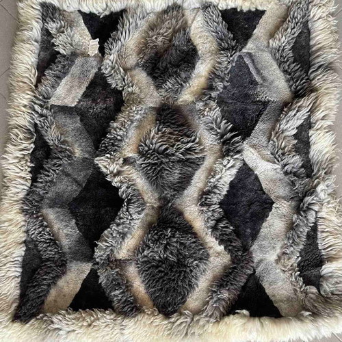 Leather rug from New Zealand sheep new and unused
