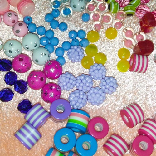 Craft beads new, large variety of colors and designs