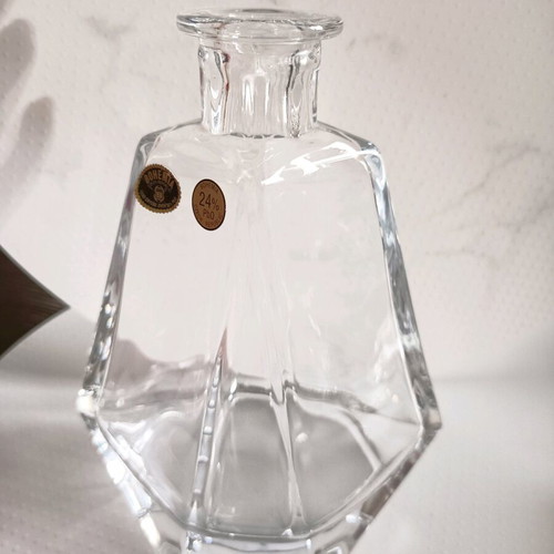 Bohemia Crystal Decanter 24% PBO with Stopper new