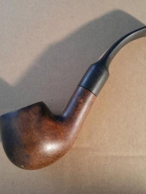 Briar wooden smoking pipe used, 15cm
