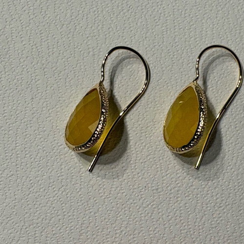 Anna Maria Mazaraki women's gold-plated 24K earrings like new, yellow