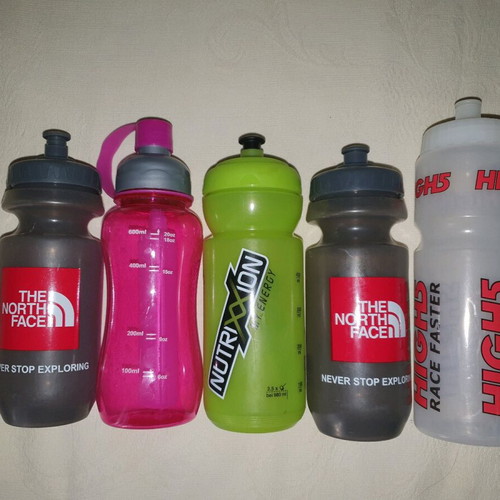 Water bottles used, pack of 5