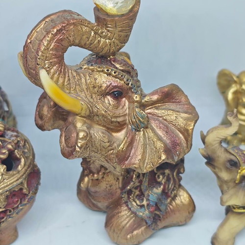 Collection of vintage aesthetic decorative elephants like new