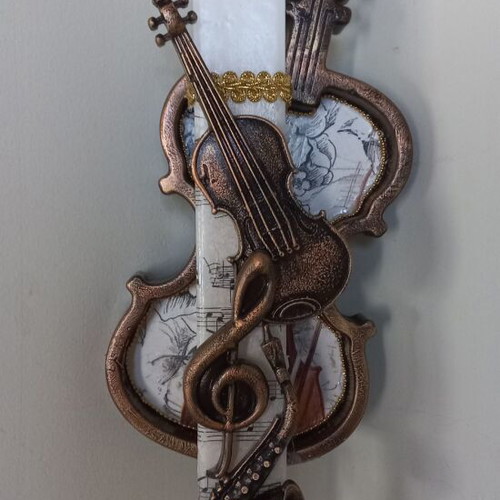 Handmade Easter candle 34×3 cm new