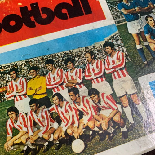 Olympiakos - Ethnikos Piraeus domino game used, 1970s
