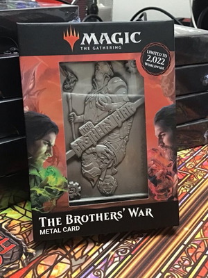 Magic the Gathering The Brothers’ War метална карта ново колекционерско издание