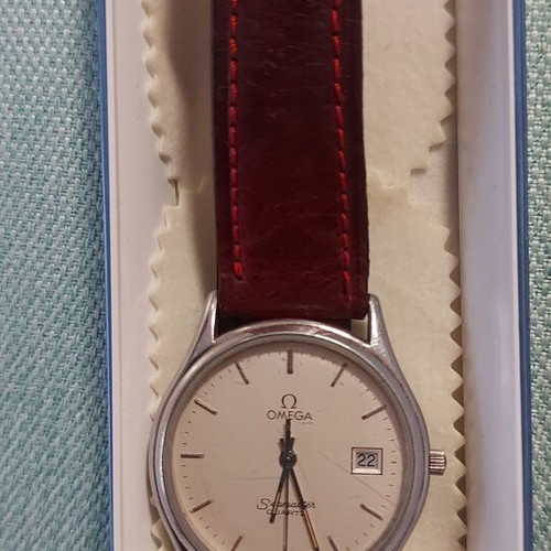 Omega Seamaster quartz date watch unisex 34mm