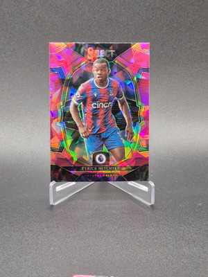 2023 Select Premier League Terrace Pink Ice Prizm Tyrick Mitchell #39 Crystal Palace card