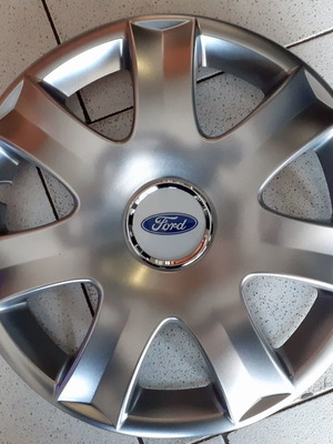 Τάσια τροχών 14'' Ford νέα, ασημί, σετ 4 τεμαχίων
