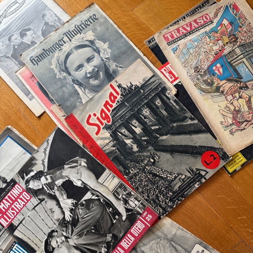 Magazines used 17 from World War II era, Italian and German