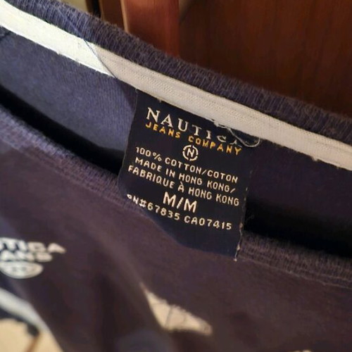 Nautica men's shirt used, blue, size M