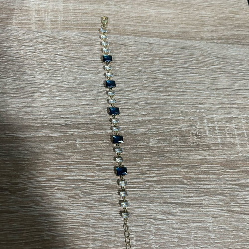 Bracelet new with blue and white stones