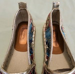 Migato women's espadrilles new, multicolor with embroidery, size 37