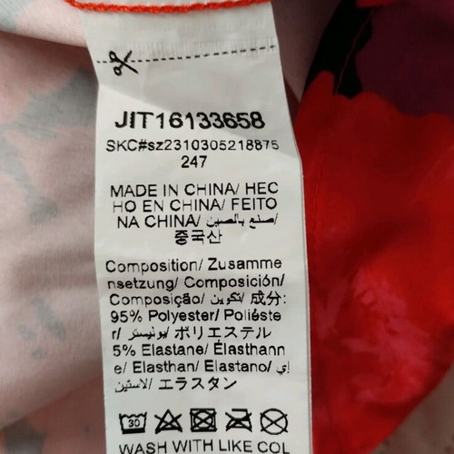 Maxi summer floral dress Shein size M like new, red pink